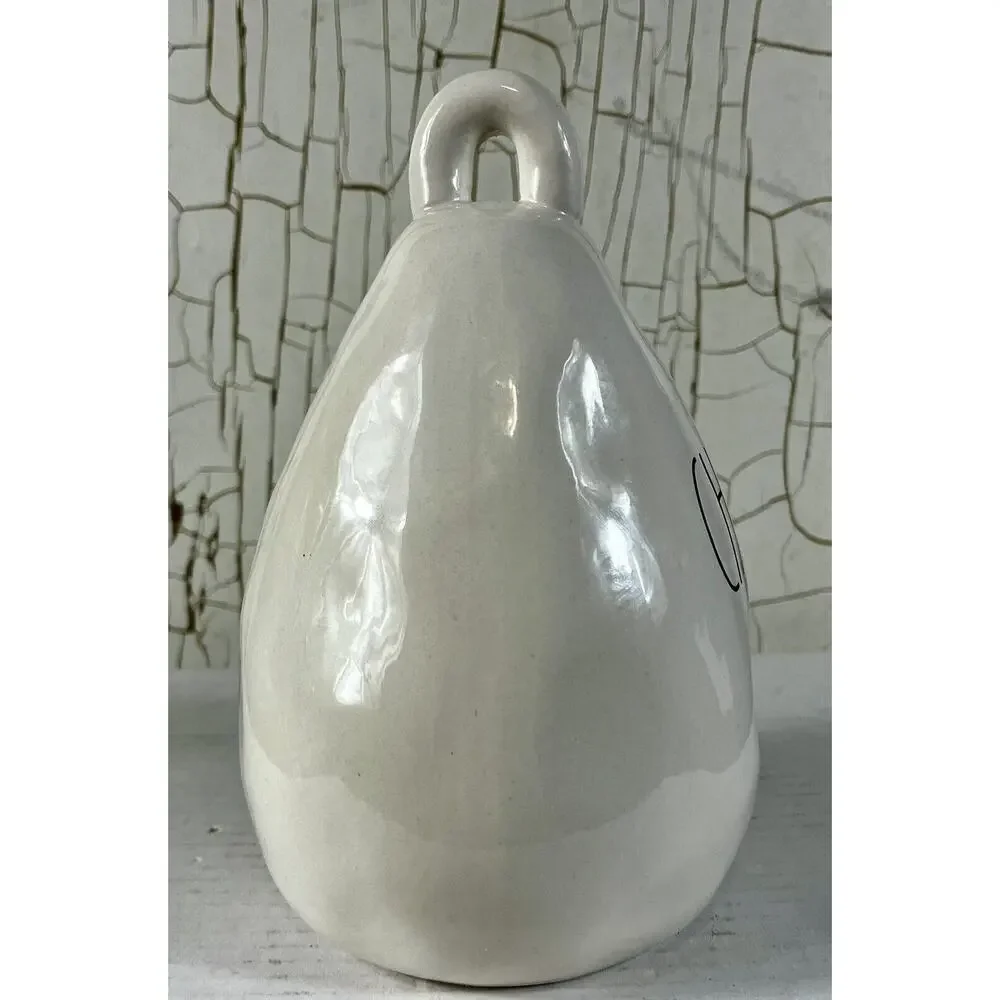 Rae Dunn CHIRP Teardrop Birdhouse Black Bird Black & White NEW w/o RIBBON TAG
